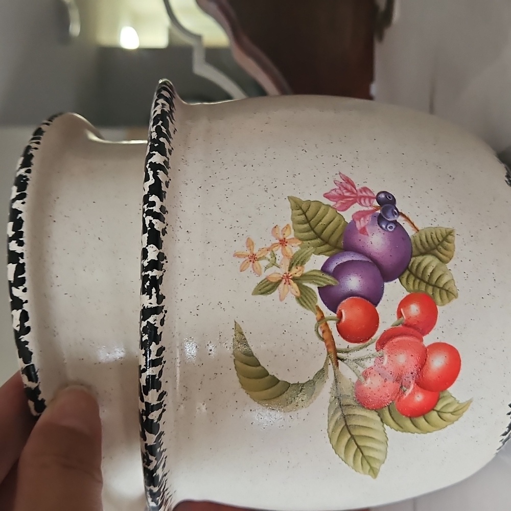 Very RARE vintage MCM nesting mixing bowl set excellent cond Cherries Gr… - Picture 4 of 16